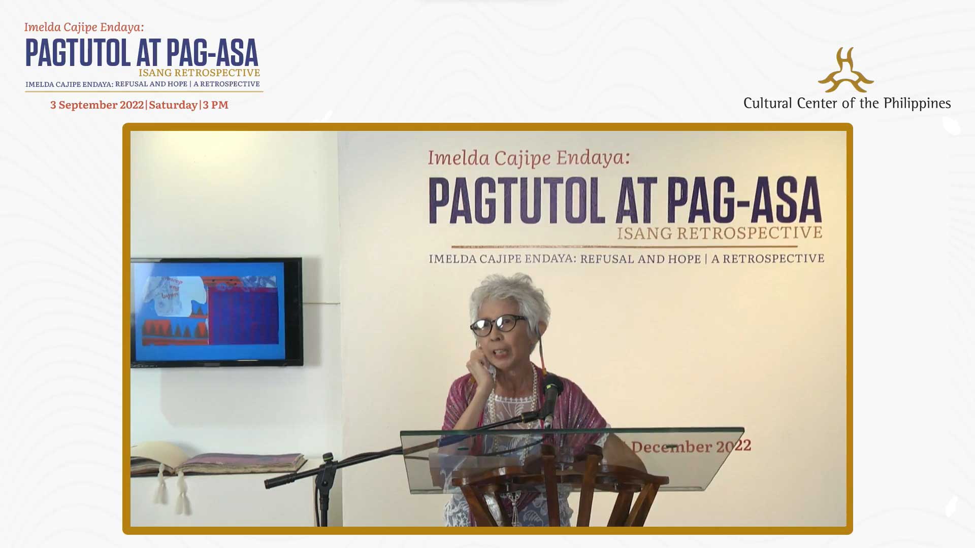 Imelda Cajipe-Endaya: Pagtutol at Pag-asa Exhibit Opening Image